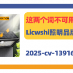 这两个词不可用！国人Licwshi照明品牌商标发案！
